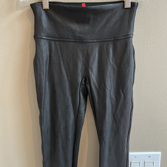Spanx Black Ready To Wow Faux Leather Leggings Size Small - Picture 1 of 9
